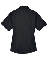 Harriton Ladies' Easy Blend™ Short-Sleeve Twill Shirt with Stain-Release Harriton