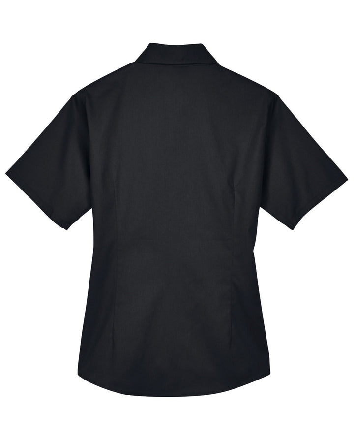Harriton Ladies' Easy Blend™ Short-Sleeve Twill Shirt with Stain-Release Harriton