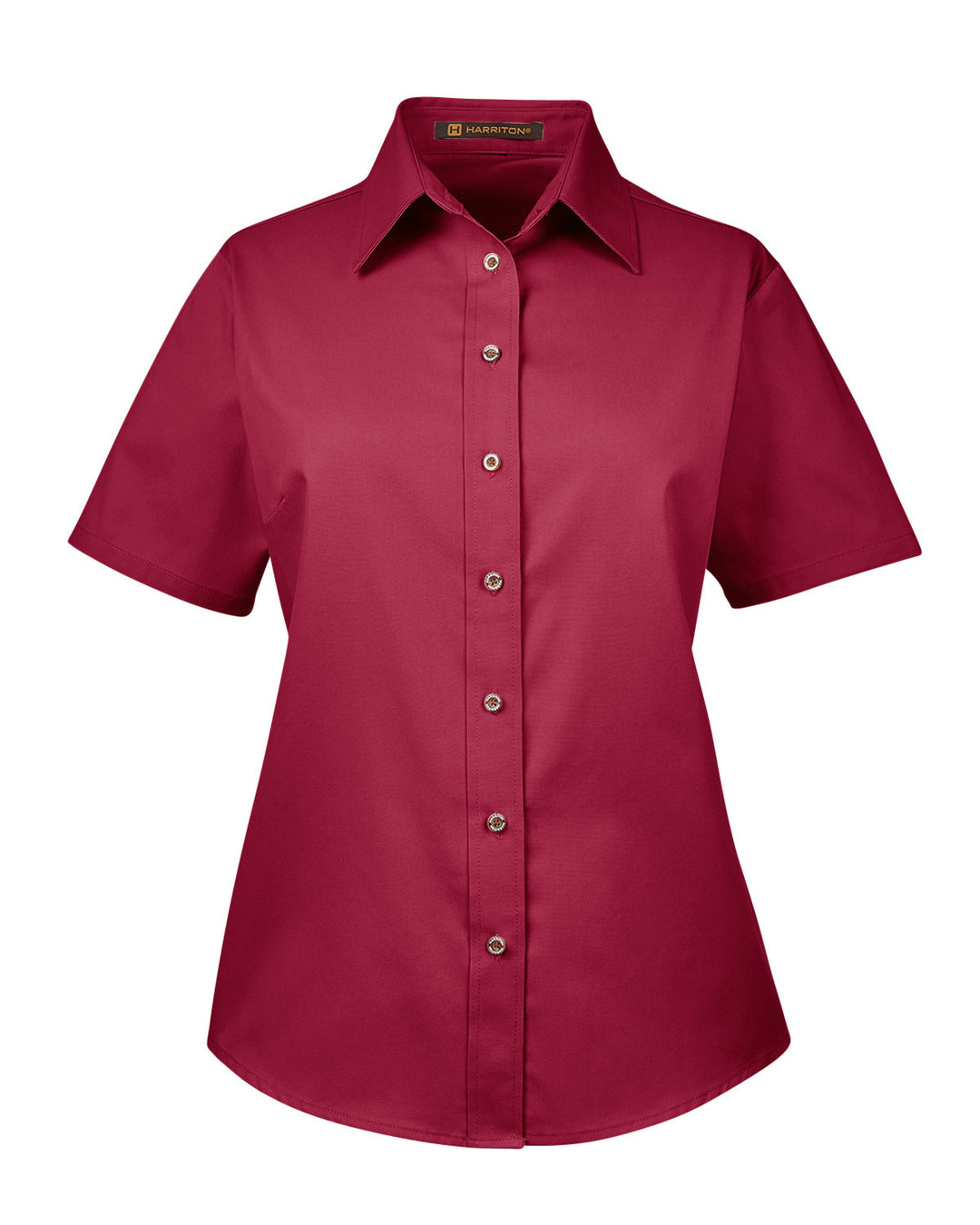 Harriton Ladies' Easy Blend™ Short-Sleeve Twill Shirt with Stain-Release Harriton