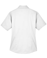 Harriton Ladies' Easy Blend™ Short-Sleeve Twill Shirt with Stain-Release Harriton