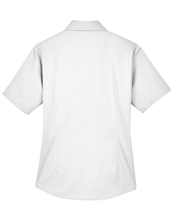 Harriton Ladies' Easy Blend™ Short-Sleeve Twill Shirt with Stain-Release Harriton
