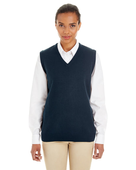 Harriton Ladies' Pilbloc™ V-Neck Sweater Vest Harriton
