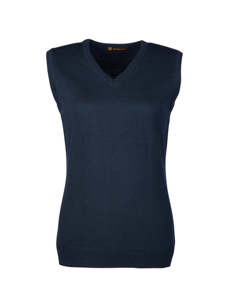 Harriton Ladies' Pilbloc™ V-Neck Sweater Vest Harriton