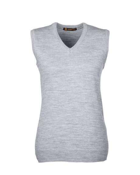 Harriton Ladies' Pilbloc™ V-Neck Sweater Vest Harriton