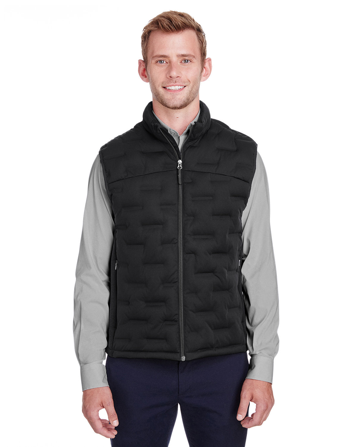 North End Men's Loft Pioneer Hybrid Vest North End