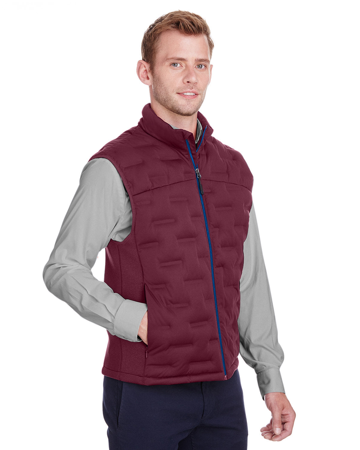 North End Men's Loft Pioneer Hybrid Vest North End