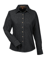 Harriton Ladies' 6.5 oz. Long-Sleeve Denim Shirt Harriton