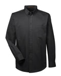Harriton Men's Tall Foundation 100% Cotton Long-Sleeve Twill Shirt with Teflon™ Harriton