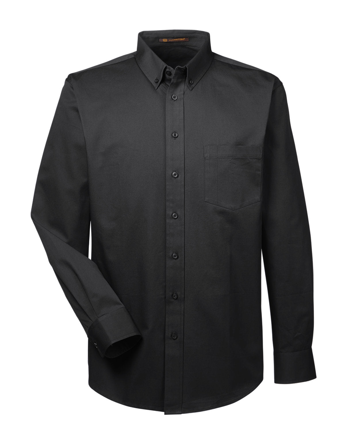 Harriton Men's Tall Foundation 100% Cotton Long-Sleeve Twill Shirt with Teflon™ Harriton