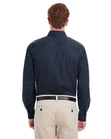 Harriton Men's Tall Foundation 100% Cotton Long-Sleeve Twill Shirt with Teflon™ Harriton