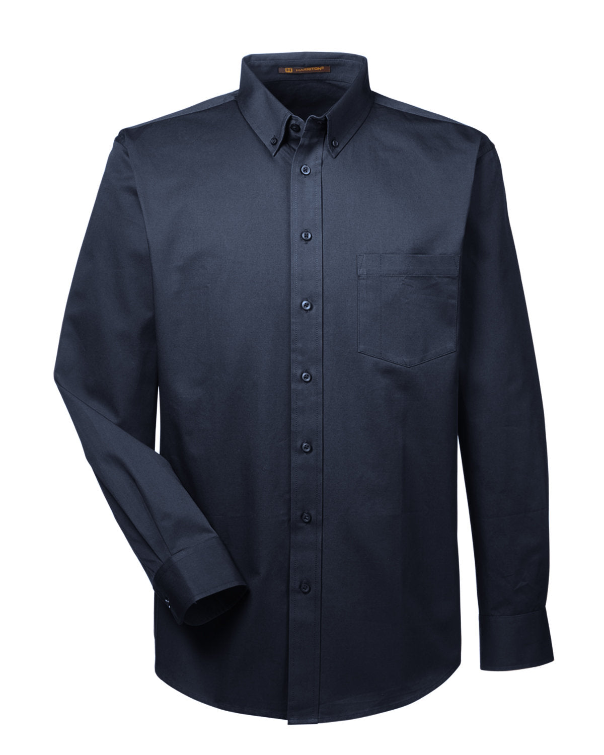 Harriton Men's Tall Foundation 100% Cotton Long-Sleeve Twill Shirt with Teflon™ Harriton
