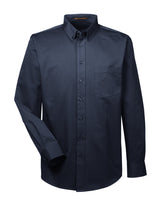 Harriton Men's Tall Foundation 100% Cotton Long-Sleeve Twill Shirt with Teflon™ Harriton