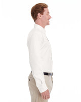 Harriton Men's Tall Foundation 100% Cotton Long-Sleeve Twill Shirt with Teflon™ Harriton