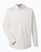 Harriton Men's Tall Foundation 100% Cotton Long-Sleeve Twill Shirt with Teflon™ Harriton