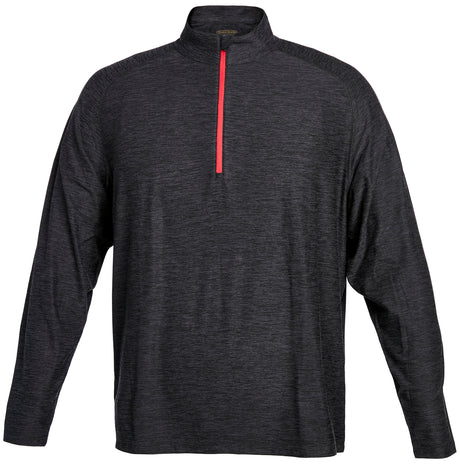 Pebble Beach Marled Jersey 1/4 Zip Tech Pullover Mens Apparel Sweatshirts & Fleece