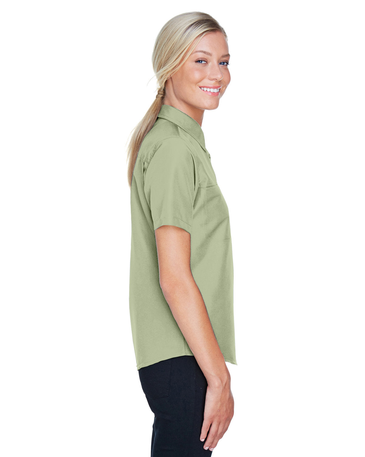 Harriton Ladies' Key West Short-Sleeve Performance Staff Shirt Harriton