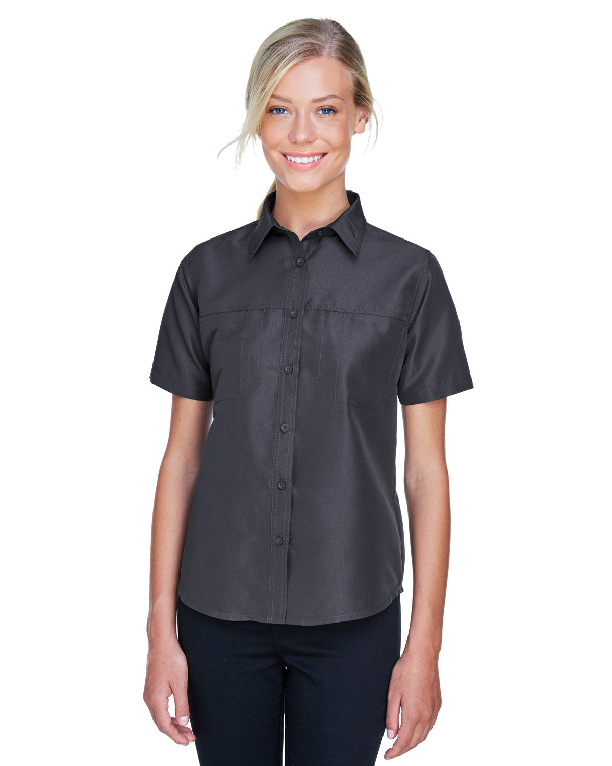 Harriton Ladies' Key West Short-Sleeve Performance Staff Shirt Harriton