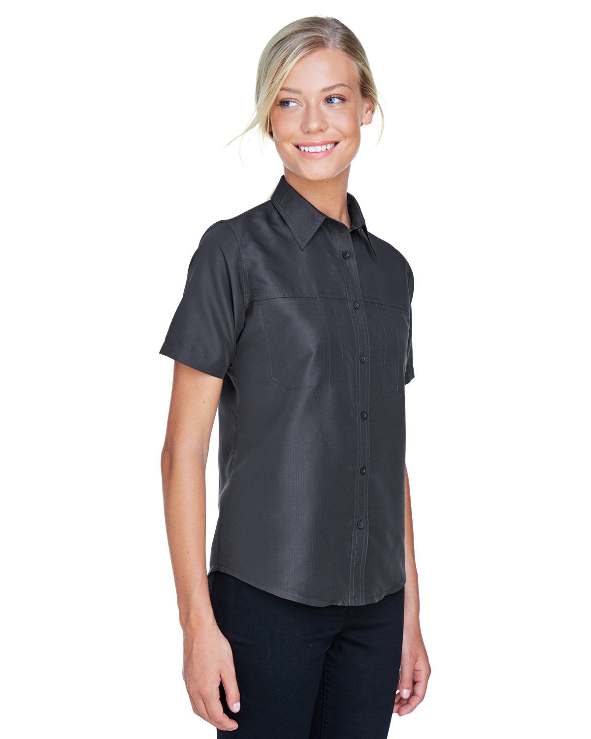 Harriton Ladies' Key West Short-Sleeve Performance Staff Shirt Harriton