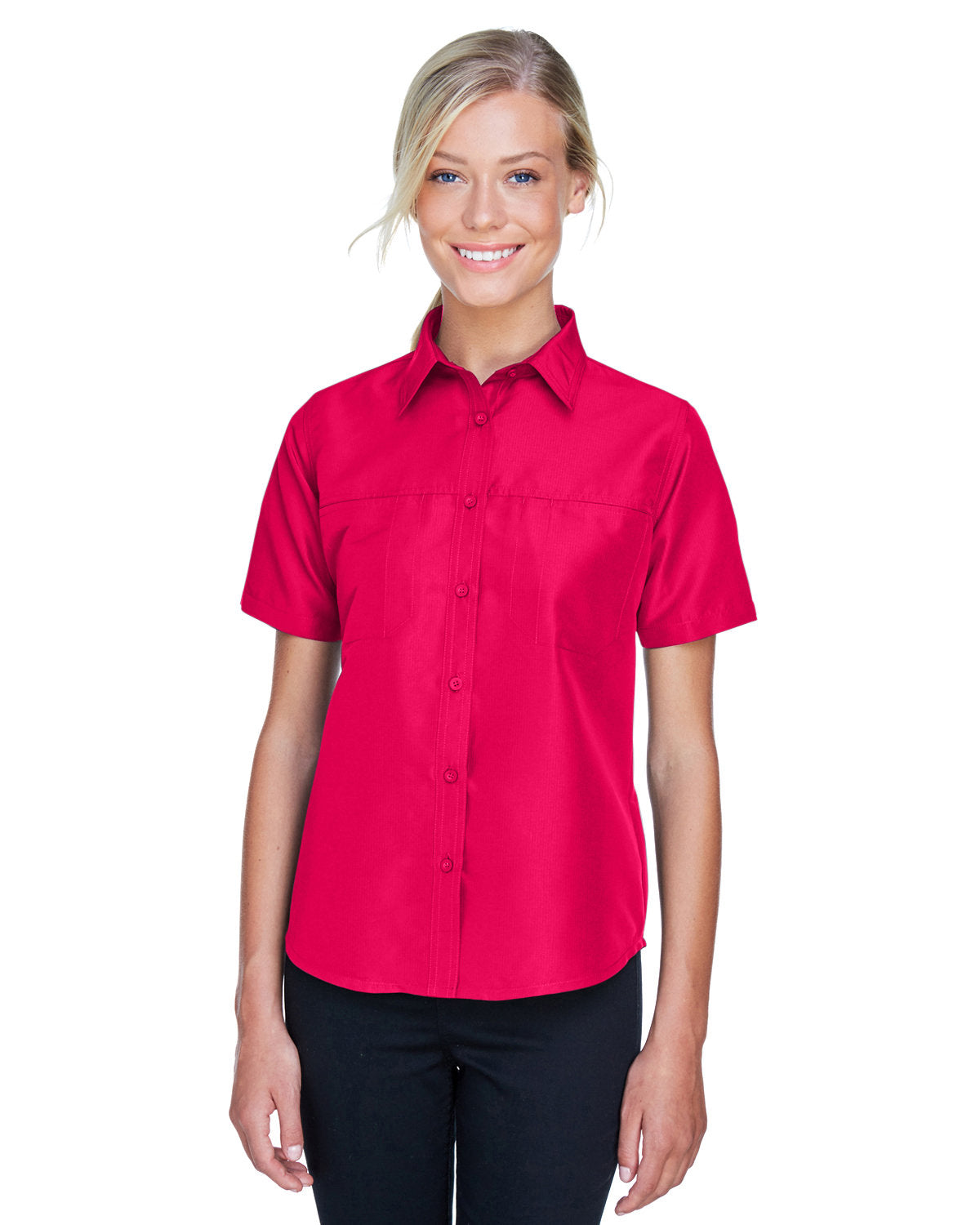 Harriton Ladies' Key West Short-Sleeve Performance Staff Shirt Harriton