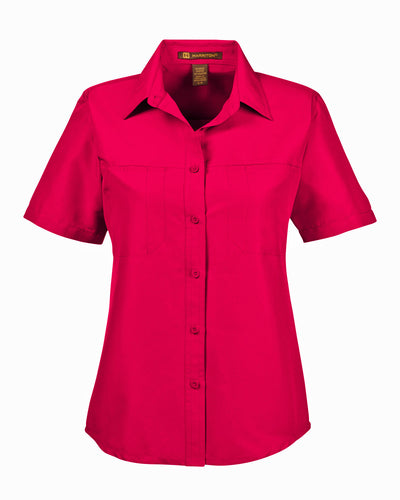 Harriton Ladies' Key West Short-Sleeve Performance Staff Shirt