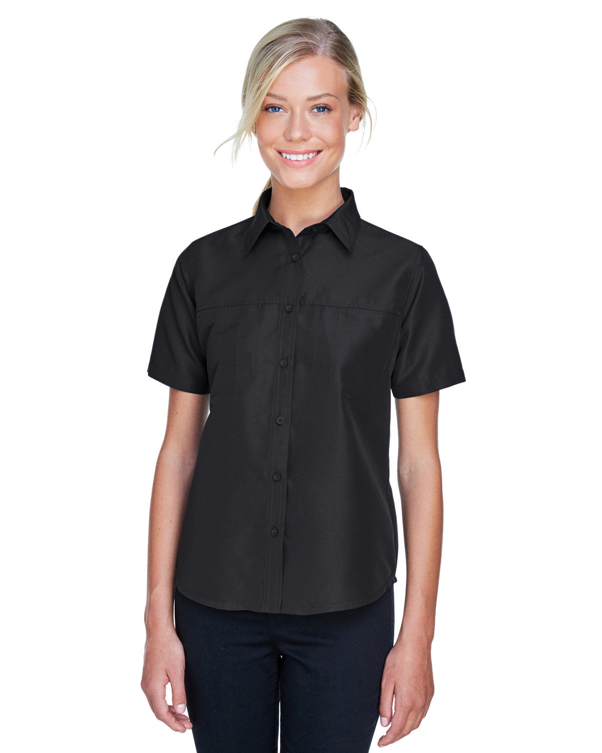 Harriton Ladies' Key West Short-Sleeve Performance Staff Shirt Harriton