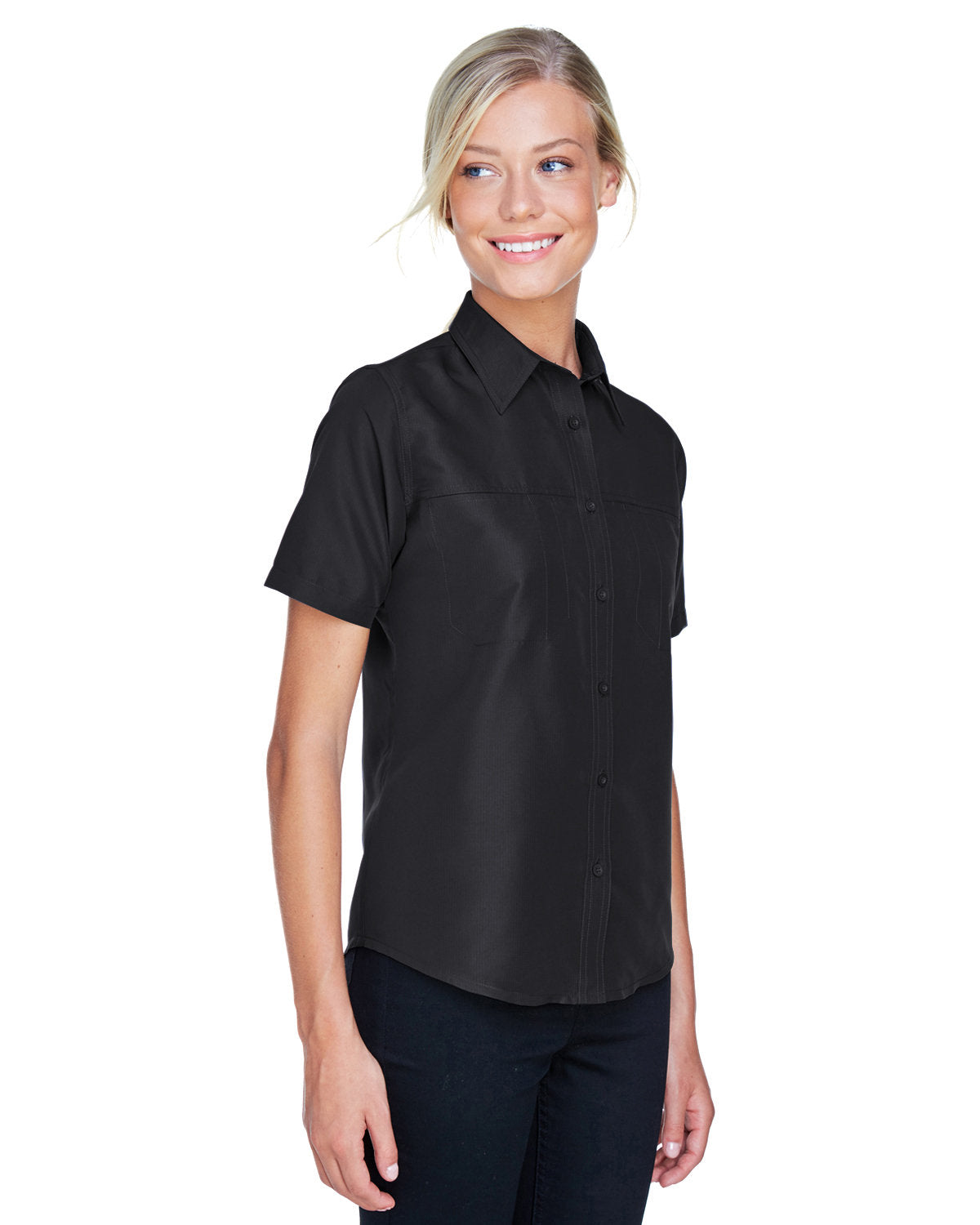 Harriton Ladies' Key West Short-Sleeve Performance Staff Shirt Harriton