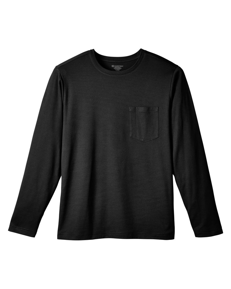 Harriton Unisex Charge Snag and Soil Protect Long-Sleeve T-Shirt