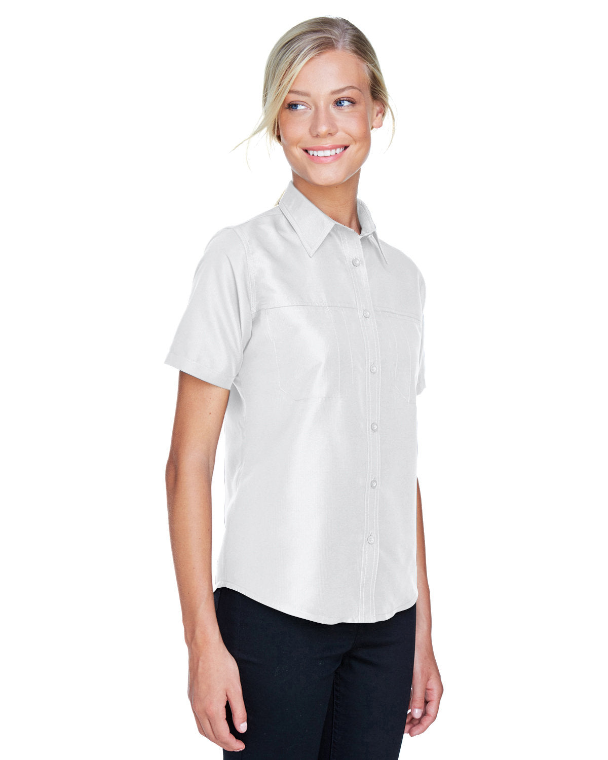 Harriton Ladies' Key West Short-Sleeve Performance Staff Shirt Harriton