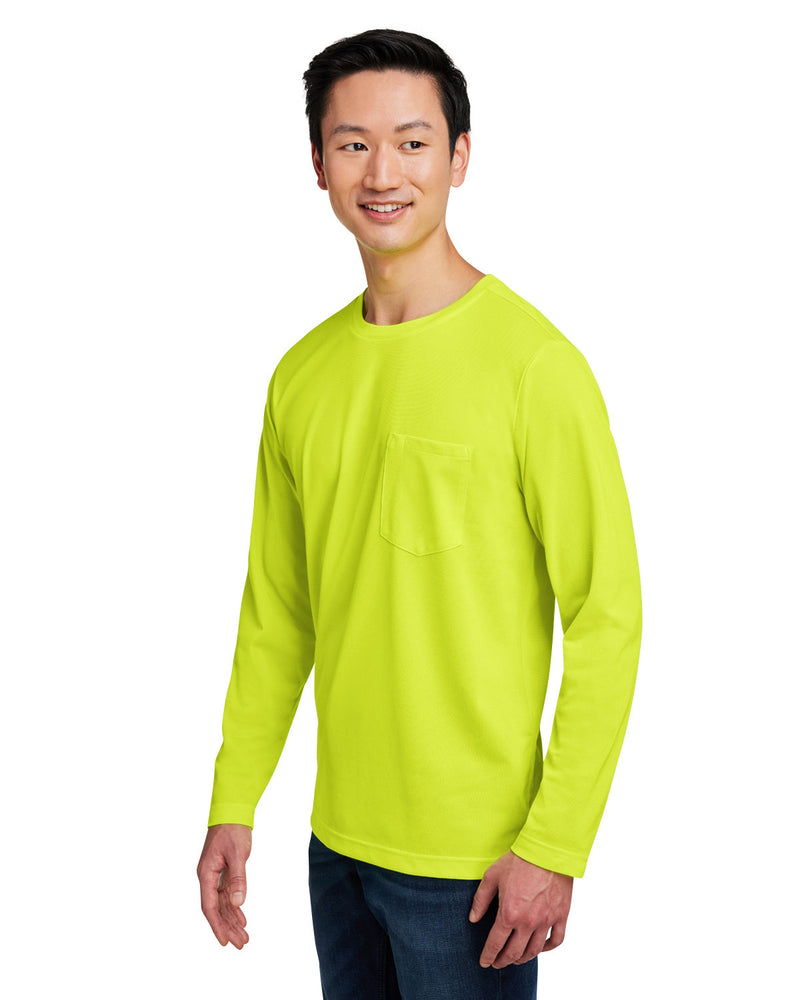 Harriton Unisex Charge Snag and Soil Protect Long-Sleeve T-Shirt