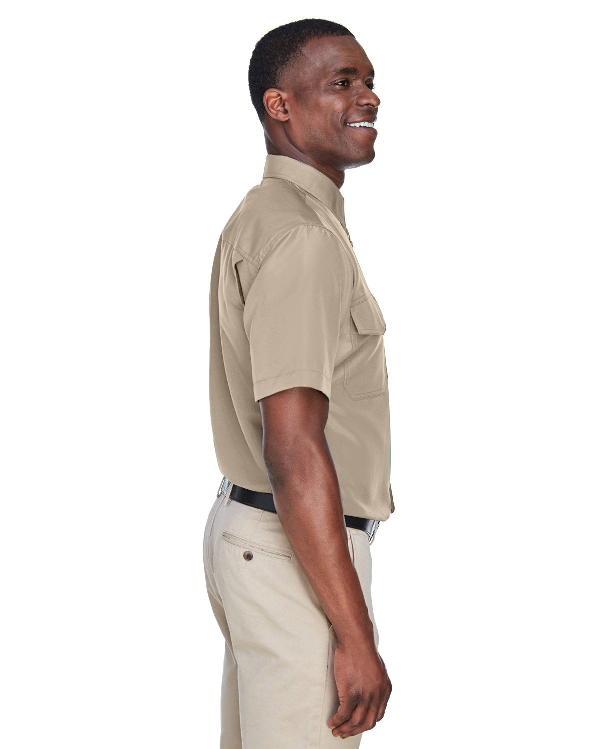 Harriton Men's Key West Short-Sleeve Performance Staff Shirt Harriton