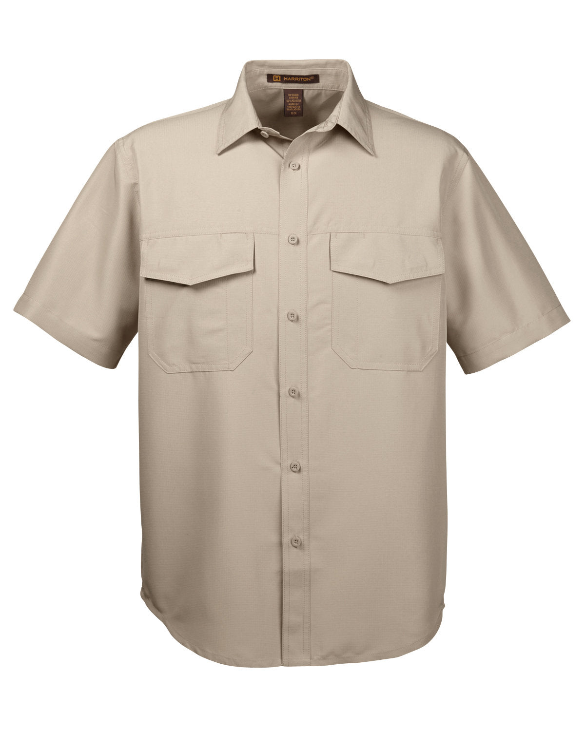 Harriton Men's Key West Short-Sleeve Performance Staff Shirt Harriton