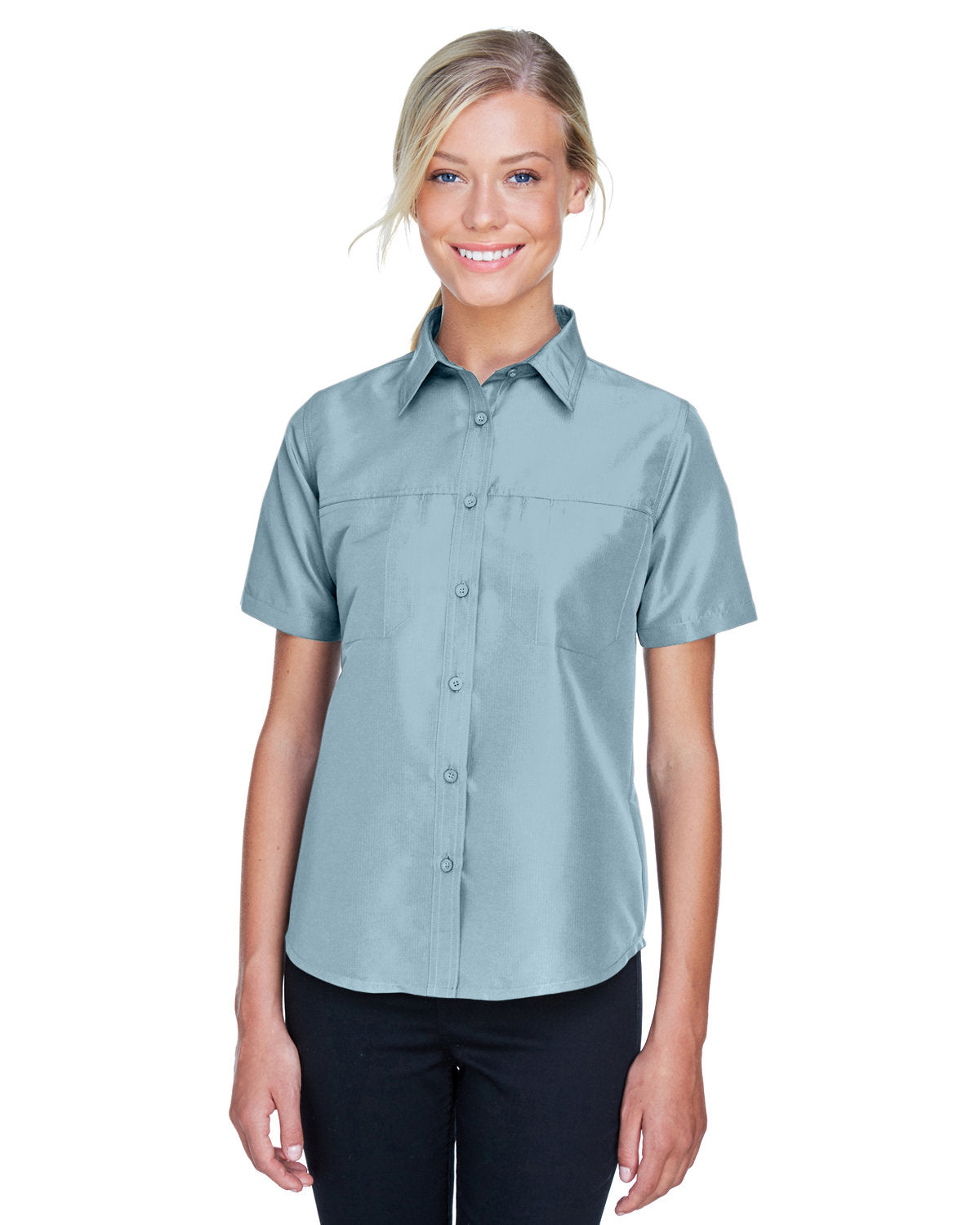 Harriton Ladies' Key West Short-Sleeve Performance Staff Shirt Harriton
