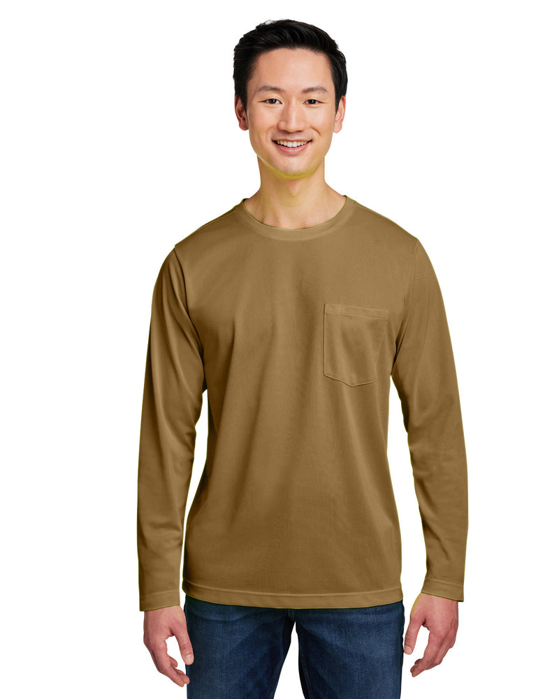 Harriton Unisex Charge Snag and Soil Protect Long-Sleeve T-Shirt