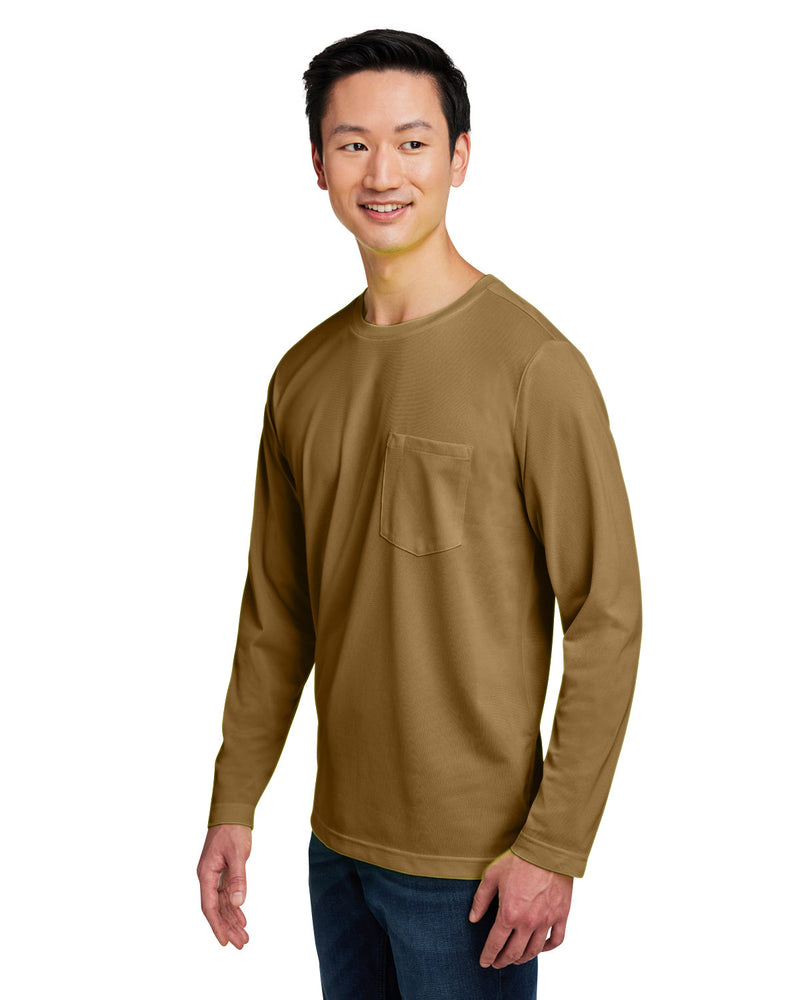 Harriton Unisex Charge Snag and Soil Protect Long-Sleeve T-Shirt