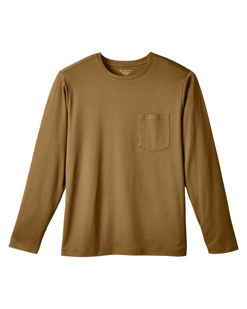 Harriton Unisex Charge Snag and Soil Protect Long-Sleeve T-Shirt