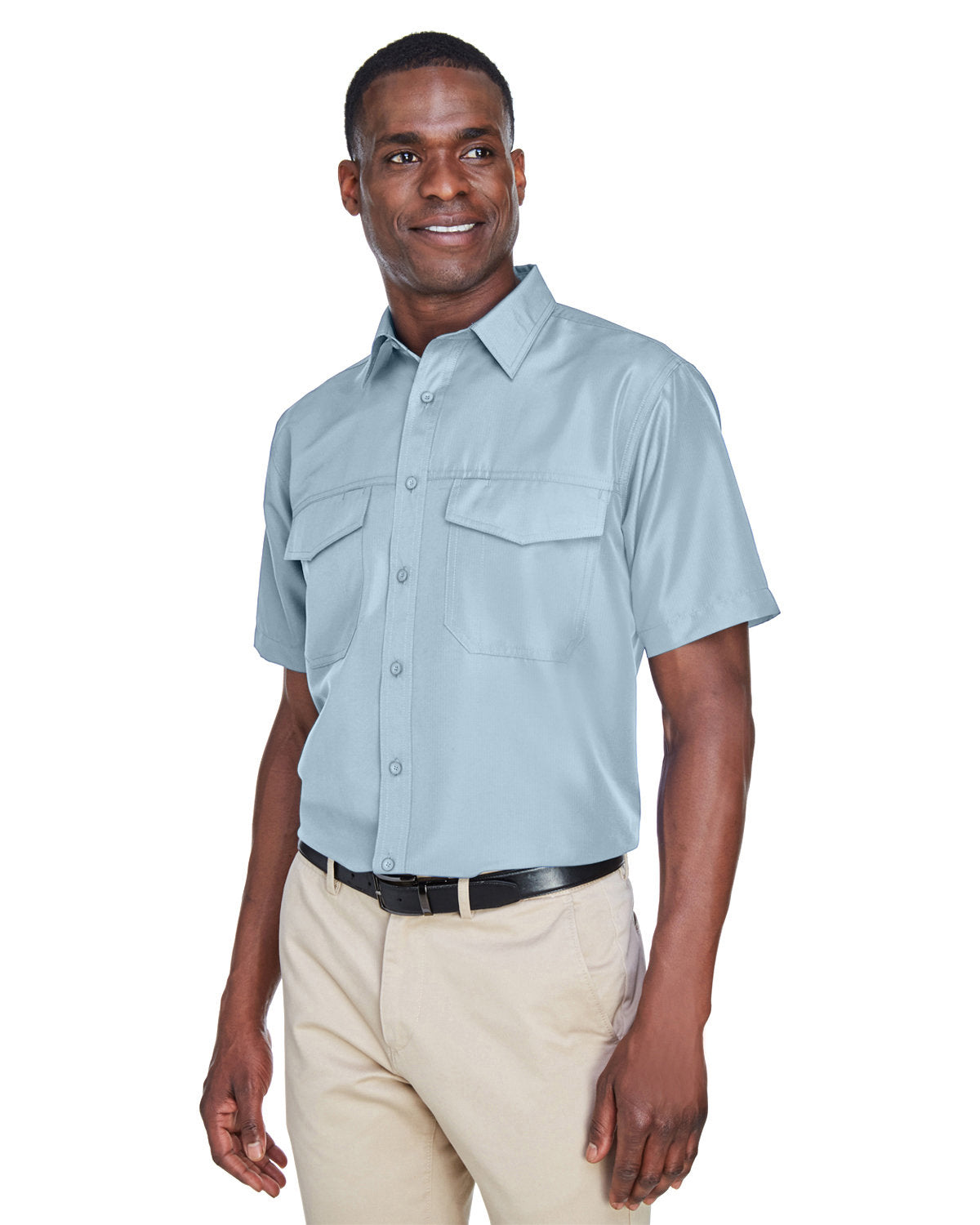 Harriton Men's Key West Short-Sleeve Performance Staff Shirt Harriton