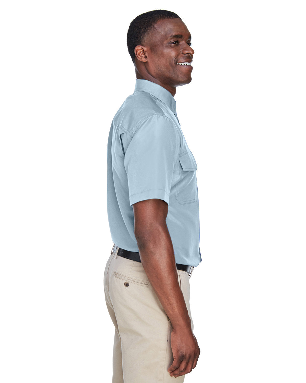 Harriton Men's Key West Short-Sleeve Performance Staff Shirt Harriton