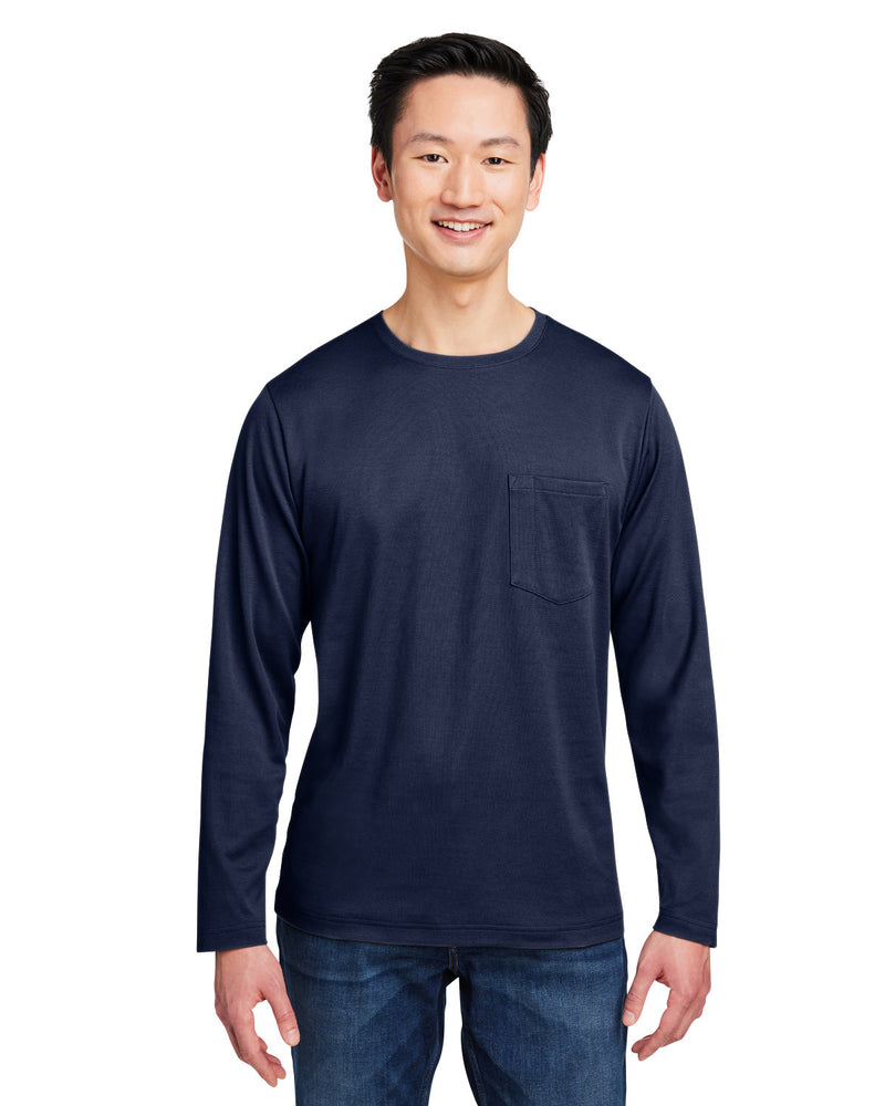 Harriton Unisex Charge Snag and Soil Protect Long-Sleeve T-Shirt