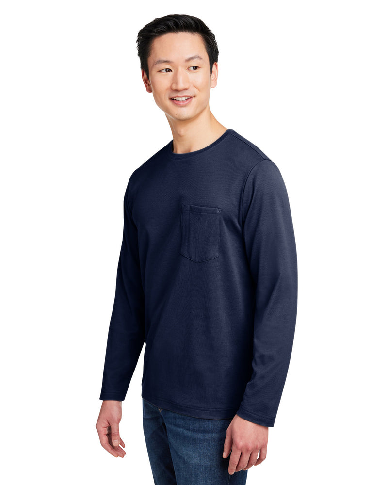 Harriton Unisex Charge Snag and Soil Protect Long-Sleeve T-Shirt