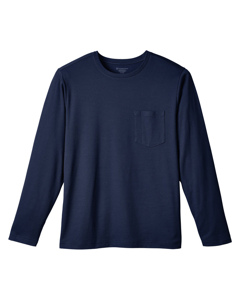 Harriton Unisex Charge Snag and Soil Protect Long-Sleeve T-Shirt