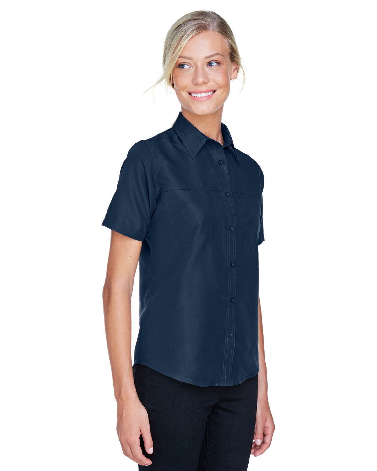 Harriton Ladies' Key West Short-Sleeve Performance Staff Shirt Harriton