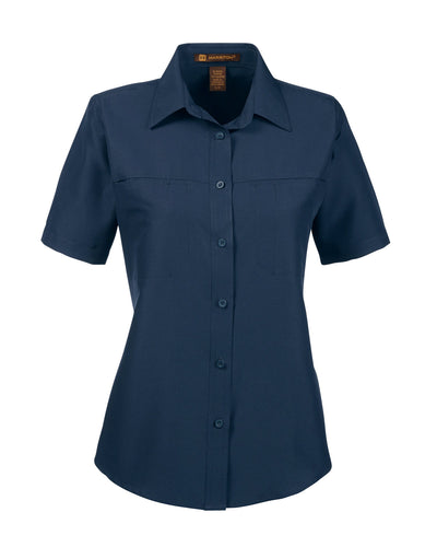 Harriton Ladies' Key West Short-Sleeve Performance Staff Shirt