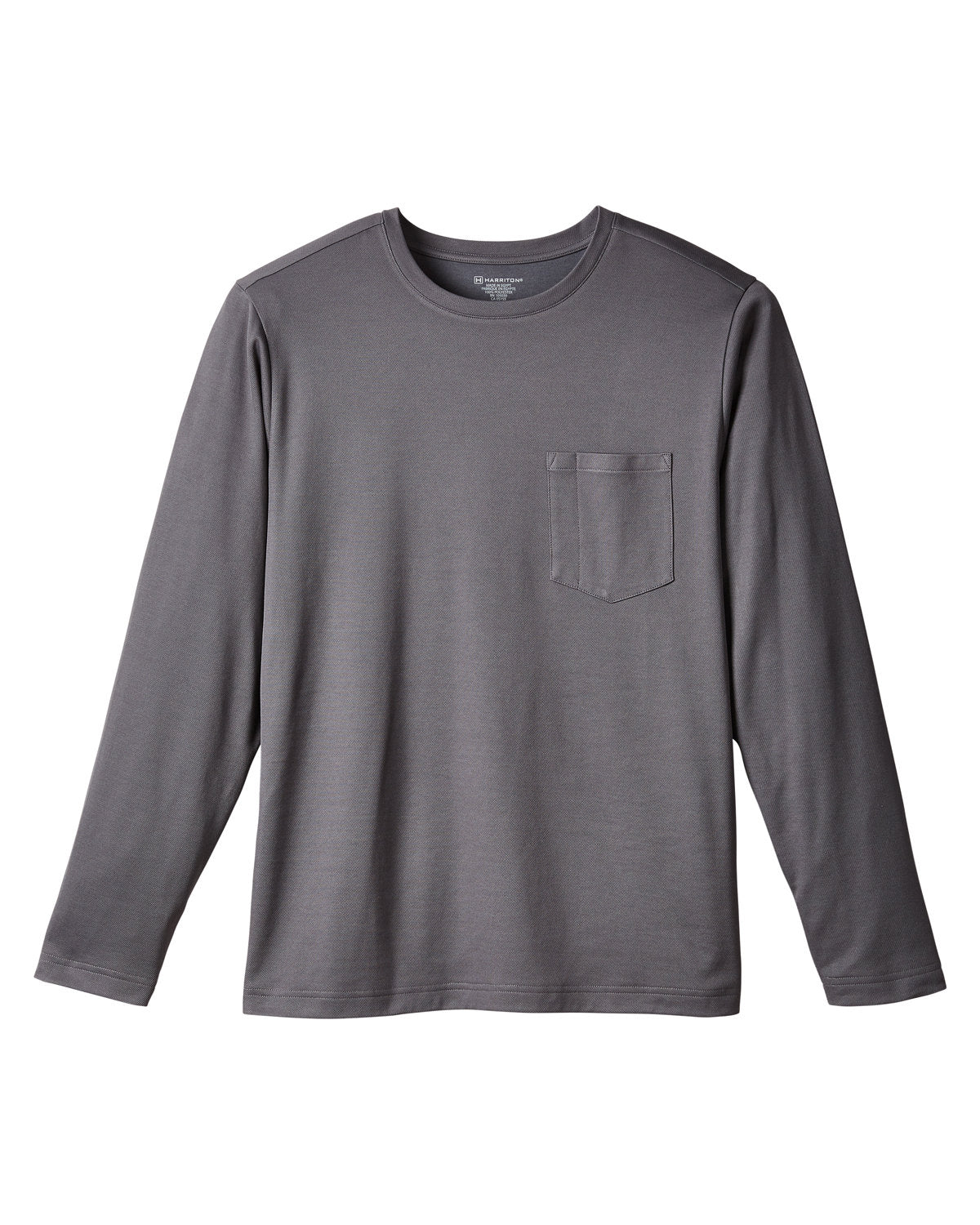 Harriton Unisex Charge Snag and Soil Protect Long-Sleeve T-Shirt Harriton