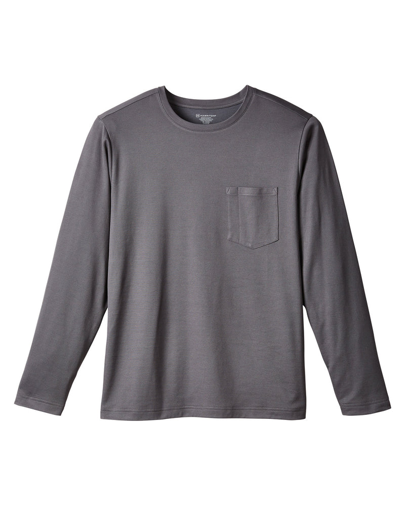 Harriton Unisex Charge Snag and Soil Protect Long-Sleeve T-Shirt