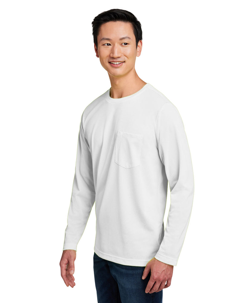 Harriton Unisex Charge Snag and Soil Protect Long-Sleeve T-Shirt