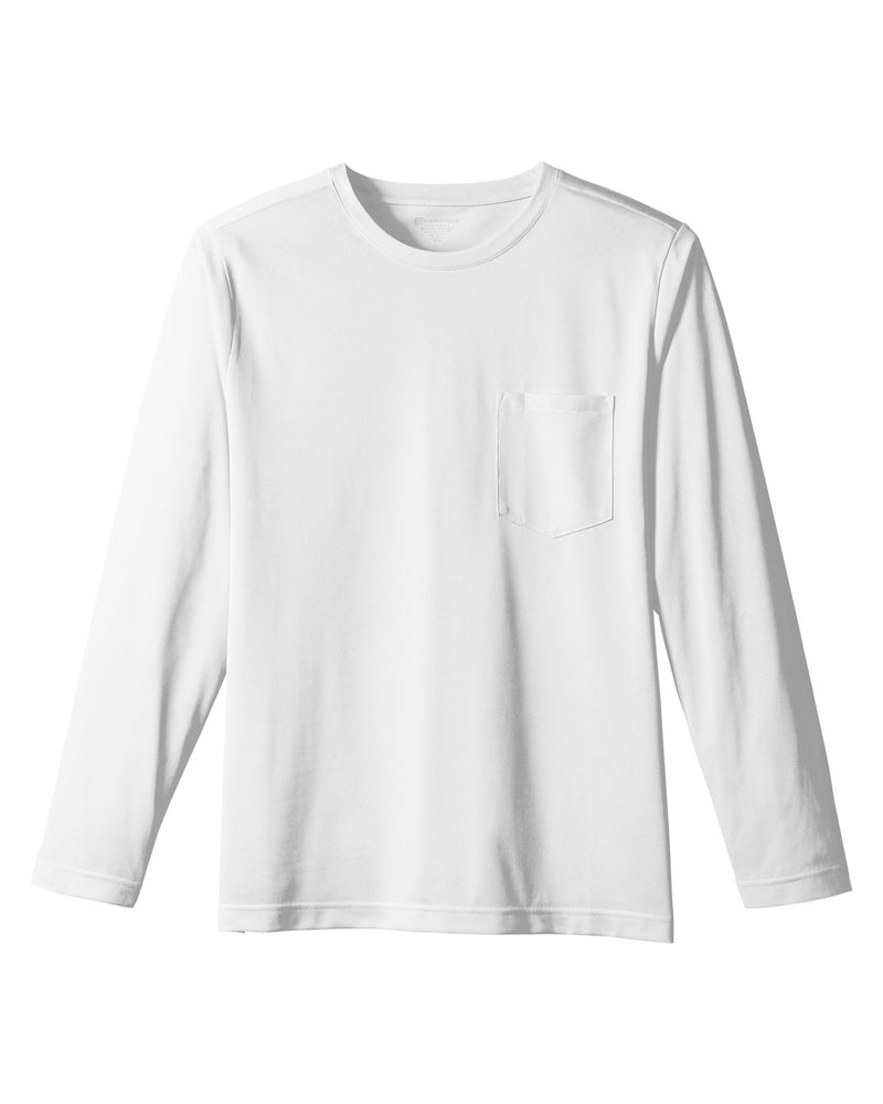 Harriton Unisex Charge Snag and Soil Protect Long-Sleeve T-Shirt