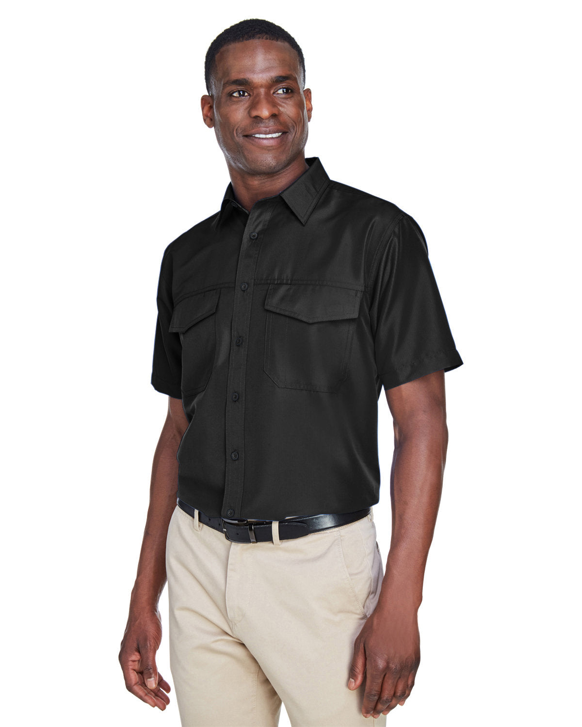 Harriton Men's Key West Short-Sleeve Performance Staff Shirt Harriton