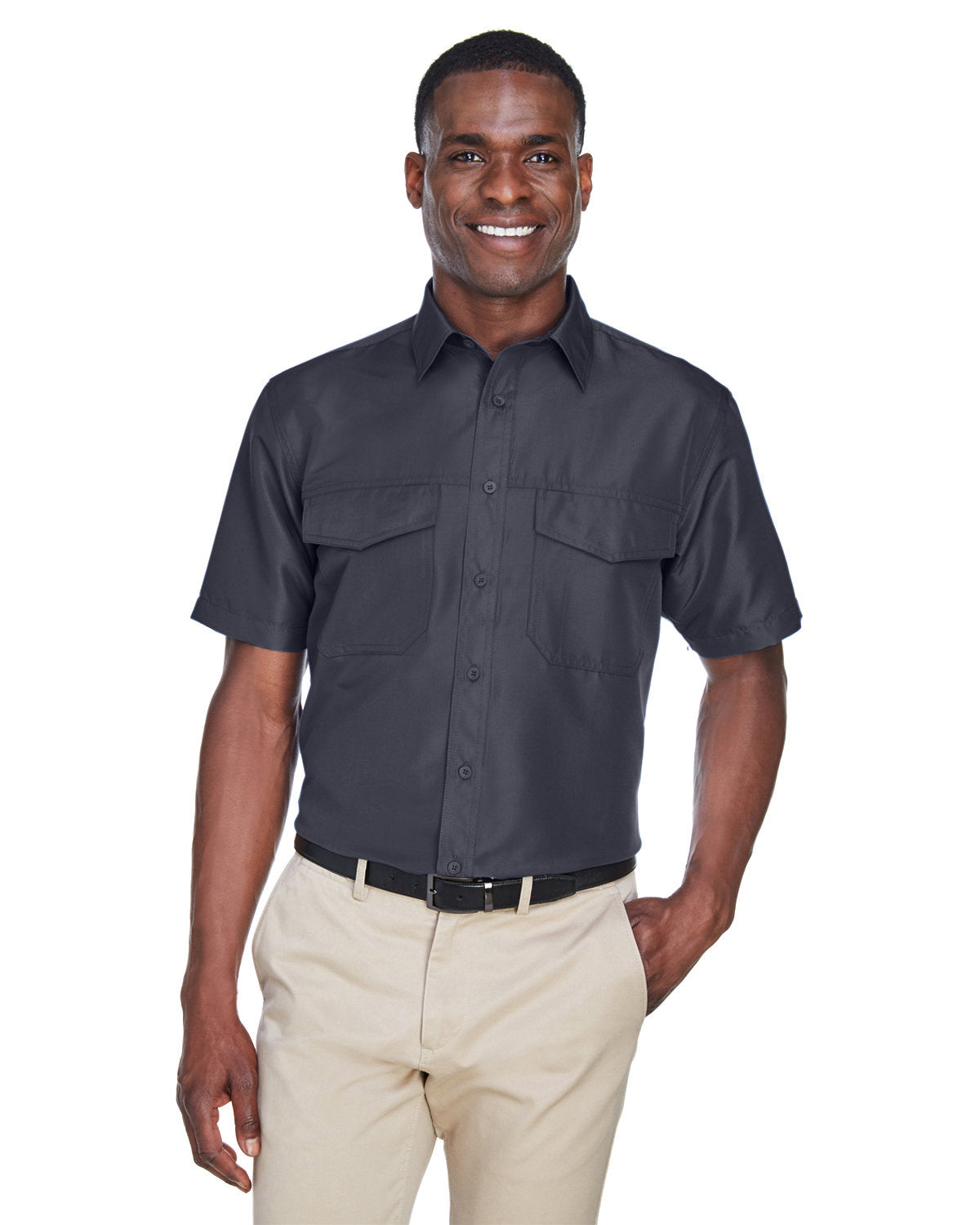 Harriton Men's Key West Short-Sleeve Performance Staff Shirt Harriton
