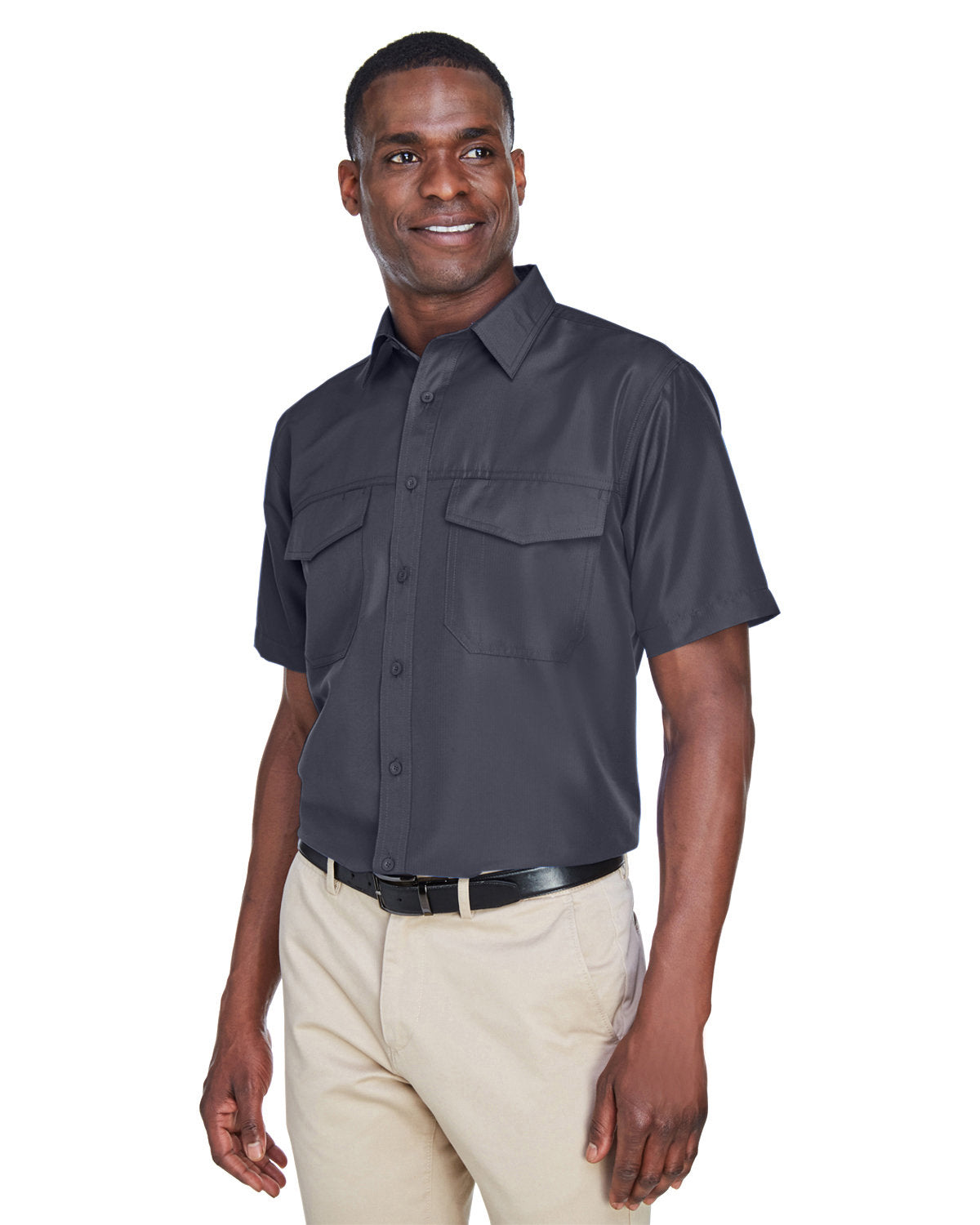 Harriton Men's Key West Short-Sleeve Performance Staff Shirt Harriton