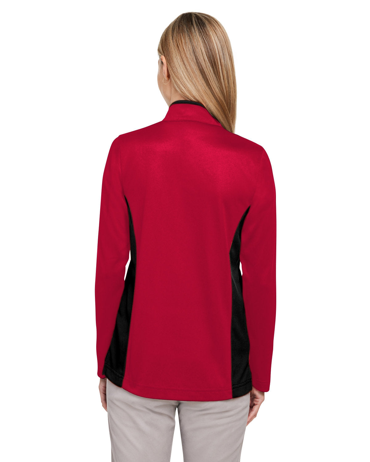 Harriton Ladies' Flash Snag Protection Plus IL Colorblock Quarter-Zip Harriton